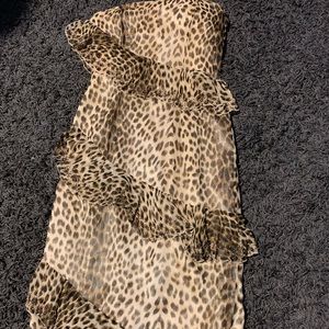 Leopard print formal gown